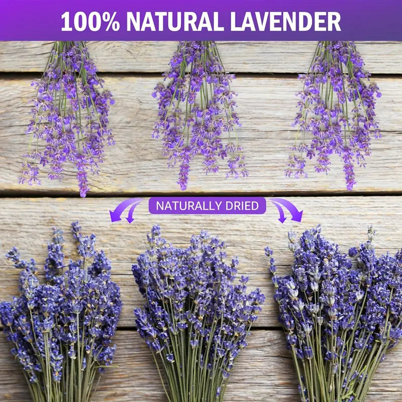 1 Bundle (About 180pcs) Dry Lavender Bouquet 100% Natural Dry Lavender